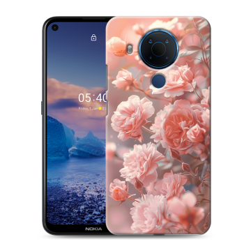 Силиконовый чехол на Nokia 5.4 с принтом Розовые розы Силиконовый чехол на Nokia 5.4 с принтом Розовые розы