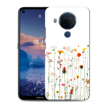 Силиконовый чехол на Nokia 5.4 с принтом цветы Силиконовый чехол на Nokia 5.4 с принтом цветы