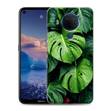 Силиконовый чехол на Nokia 5.4 с принтом Листья Силиконовый чехол на Nokia 5.4 с принтом Листья
