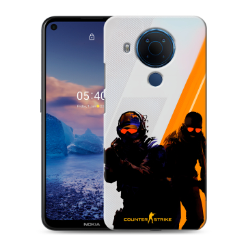 Силиконовый чехол на Nokia 5.4 с принтом Контер страйк Counter strike Силиконовый чехол на Nokia 5.4 с принтом Контер страйк Counter strike