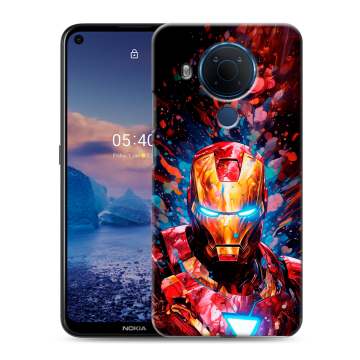 Силиконовый чехол на Nokia 5.4 с принтом Железный человек Ironman Силиконовый чехол на Nokia 5.4 с принтом Железный человек Ironman