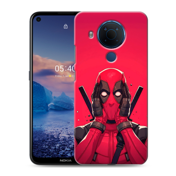 Силиконовый чехол на Nokia 5.4 с принтом Дедпул Deadpool Силиконовый чехол на Nokia 5.4 с принтом Дедпул Deadpool