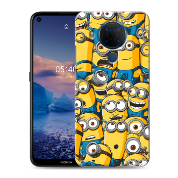 Силиконовый чехол на Nokia 5.4 с принтом Миньоны Силиконовый чехол на Nokia 5.4 с принтом Миньоны