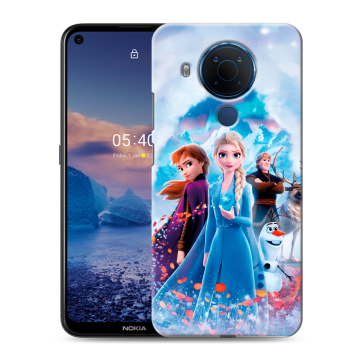 Силиконовый чехол на Nokia 5.4 с принтом Холодное сердце Frozen Силиконовый чехол на Nokia 5.4 с принтом Холодное сердце Frozen