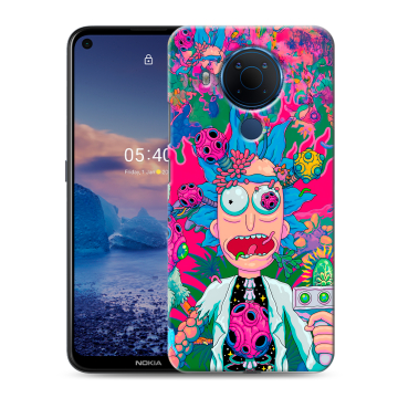 Силиконовый чехол на Nokia 5.4 с принтом Рик и Морти Rick Morty Силиконовый чехол на Nokia 5.4 с принтом Рик и Морти Rick Morty