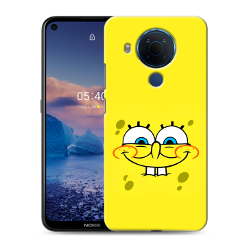 Силиконовый чехол на Nokia 5.4 с принтом спанчбоб спанч боб Силиконовый чехол на Nokia 5.4 с принтом спанчбоб спанч боб