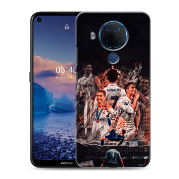 Силиконовый чехол на Nokia 5.4 с принтом Реал Роналдо Real Ronaldo Силиконовый чехол на Nokia 5.4 с принтом Реал Роналдо Real Ronaldo
