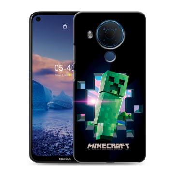 Силиконовый чехол на Nokia 5.4 с принтом Майнкрафт Minecraft Силиконовый чехол на Nokia 5.4 с принтом Майнкрафт Minecraft