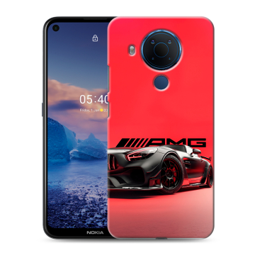 Силиконовый чехол на Nokia 5.4 с принтом Мерседес Mercedes AMG
