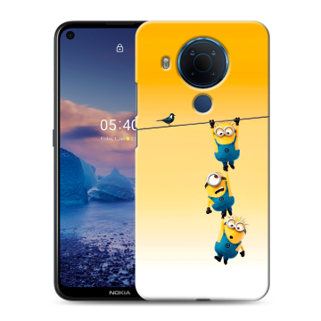 Силиконовый чехол на Nokia 5.4 с принтом Миньоны Силиконовый чехол на Nokia 5.4 с принтом Миньоны