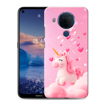 Силиконовый чехол на Nokia 5.4 с принтом Единорог Силиконовый чехол на Nokia 5.4 с принтом Единорог
