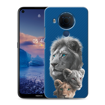 Силиконовый чехол на Nokia 5.4 с принтом Львы