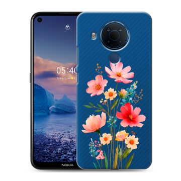 Силиконовый чехол на Nokia 5.4 с принтом Цветы