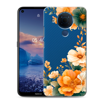 Силиконовый чехол на Nokia 5.4 с принтом Цветы принт