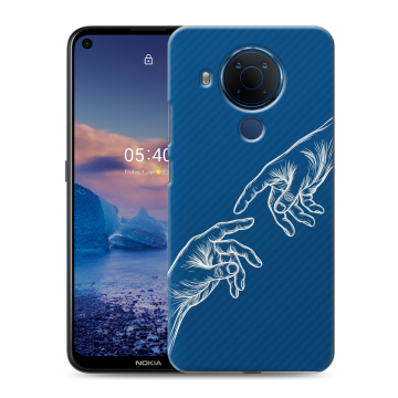 Силиконовый чехол на Nokia 5.4 с принтом Сотворение мира