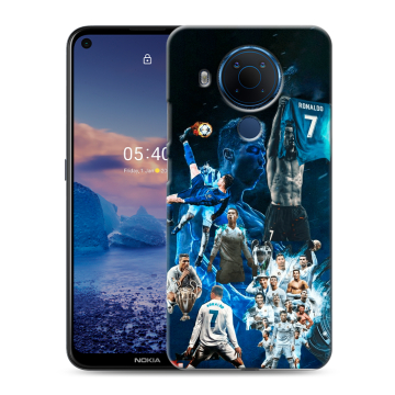 Силиконовый чехол на Nokia 5.4 с принтом Реал Роналдо