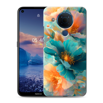 Силиконовый чехол на Nokia 5.4 с принтом Цветы