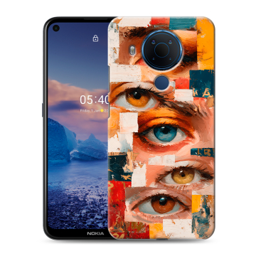 Силиконовый чехол на Nokia 5.4 с принтом Модный принт