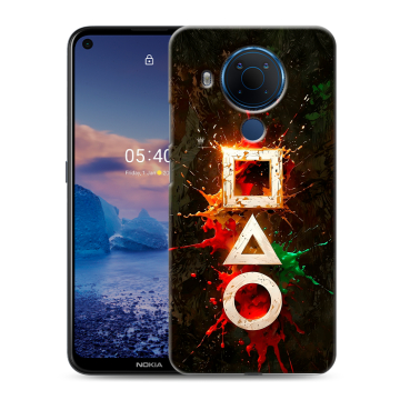 Силиконовый чехол на Nokia 5.4 с принтом Squid Game Игра кальмара Силиконовый чехол на Nokia 5.4 с принтом Squid Game Игра кальмара