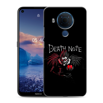 Силиконовый чехол на Nokia 5.4 с принтом Death note Тетрадь смерти Силиконовый чехол на Nokia 5.4 с принтом Death note Тетрадь смерти