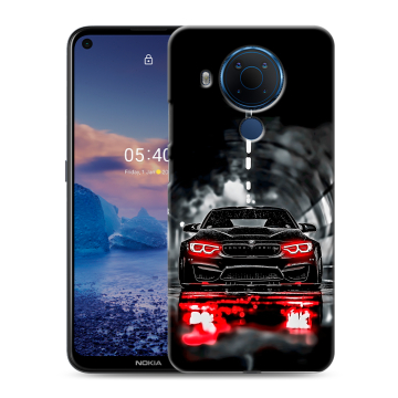 Силиконовый чехол на Nokia 5.4 с принтом BMW БМВ