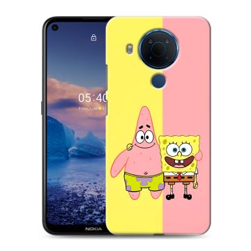 Силиконовый чехол на Nokia 5.4 с принтом Спанч боб Спанчбоб Силиконовый чехол на Nokia 5.4 с принтом Спанч боб Спанчбоб
