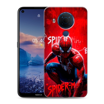 Силиконовый чехол на Nokia 5.4 с принтом Spiderman Человек паук