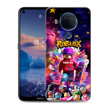 Силиконовый чехол на Nokia 5.4 с принтом Roblox Роблокс