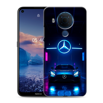 Силиконовый чехол на Nokia 5.4 с принтом Mercedes Мерседес Силиконовый чехол на Nokia 5.4 с принтом Mercedes Мерседес