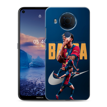 Силиконовый чехол на Nokia 5.4 с принтом Барселона Barca Yamal Силиконовый чехол на Nokia 5.4 с принтом Барселона Barca Yamal