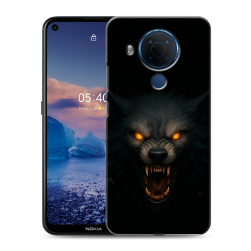 Силиконовый чехол на Nokia 5.4 с принтом Волк