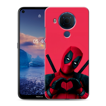 Силиконовый чехол на Nokia 5.4 с принтом Дедпул Deadpool Силиконовый чехол на Nokia 5.4 с принтом Дедпул Deadpool