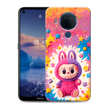 Силиконовый чехол на Nokia 5.4 с принтом Labubu Лабубу Силиконовый чехол на Nokia 5.4 с принтом Labubu Лабубу