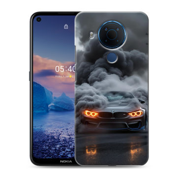 Силиконовый чехол на Nokia 5.4 с принтом BMW БМВ