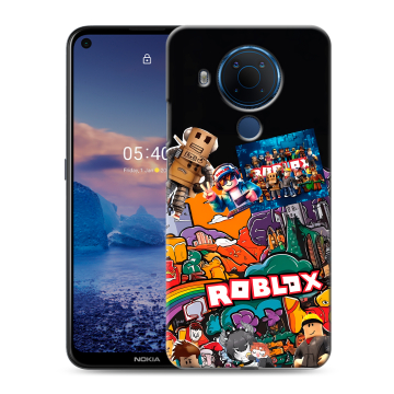 Силиконовый чехол на Nokia 5.4 с принтом Roblox Роблокс Силиконовый чехол на Nokia 5.4 с принтом Roblox Роблокс