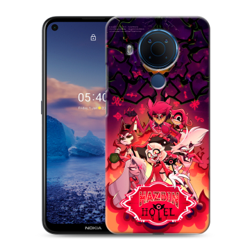 Силиконовый чехол на Nokia 5.4 с принтом Hazbin Hotel Отель Хазбин Силиконовый чехол на Nokia 5.4 с принтом Hazbin Hotel Отель Хазбин