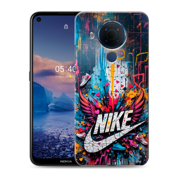 Силиконовый чехол на Nokia 5.4 с принтом Nike Найк Силиконовый чехол на Nokia 5.4 с принтом Nike Найк