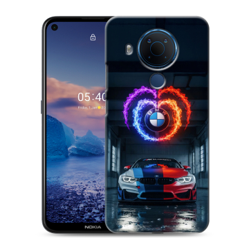 Силиконовый чехол на Nokia 5.4 с принтом BMW БМВ Силиконовый чехол на Nokia 5.4 с принтом BMW БМВ