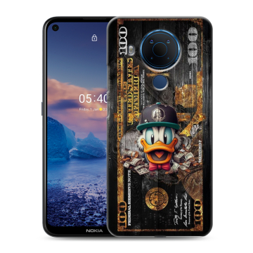 Силиконовый чехол на Nokia 5.4 с принтом Дональд Дак Доллар Силиконовый чехол на Nokia 5.4 с принтом Дональд Дак Доллар
