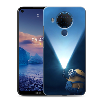 Силиконовый чехол на Nokia 5.4 с принтом Миньоны Силиконовый чехол на Nokia 5.4 с принтом Миньоны