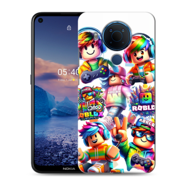 Силиконовый чехол на Nokia 5.4 с принтом Roblox Роблокс Силиконовый чехол на Nokia 5.4 с принтом Roblox Роблокс