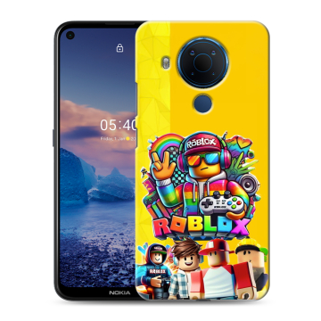 Силиконовый чехол на Nokia 5.4 с принтом Roblox Роблокс Силиконовый чехол на Nokia 5.4 с принтом Roblox Роблокс