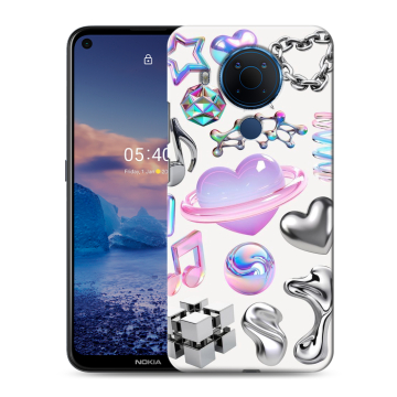 Силиконовый чехол на Nokia 5.4 с принтом Y2K Силиконовый чехол на Nokia 5.4 с принтом Y2K