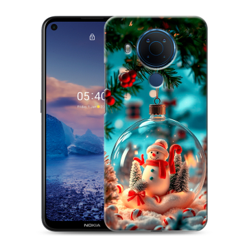 Силиконовый чехол на Nokia 5.4 с принтом Новый год