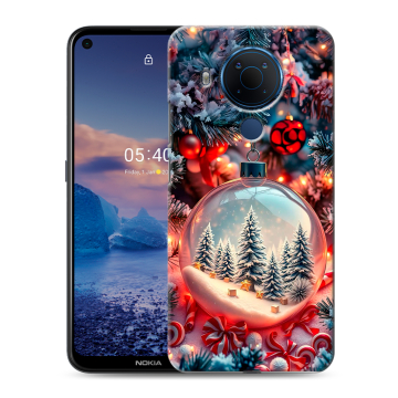 Силиконовый чехол на Nokia 5.4 с принтом Новый год