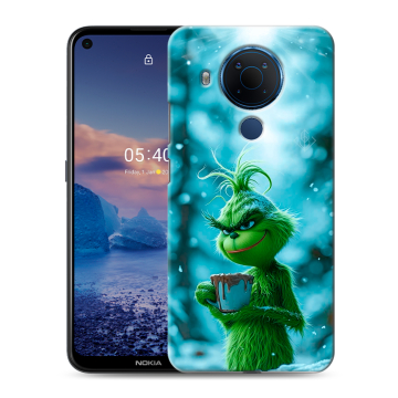 Силиконовый чехол на Nokia 5.4 с принтом Новый год гринч