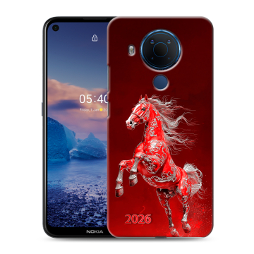 Силиконовый чехол на Nokia 5.4 с принтом Новый год