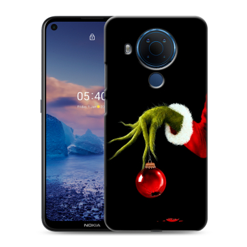 Силиконовый чехол на Nokia 5.4 с принтом Новый год Гринч