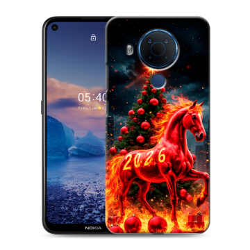 Силиконовый чехол на Nokia 5.4 с принтом Новый год