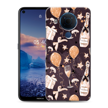 Силиконовый чехол на Nokia 5.4 с принтом Новый год